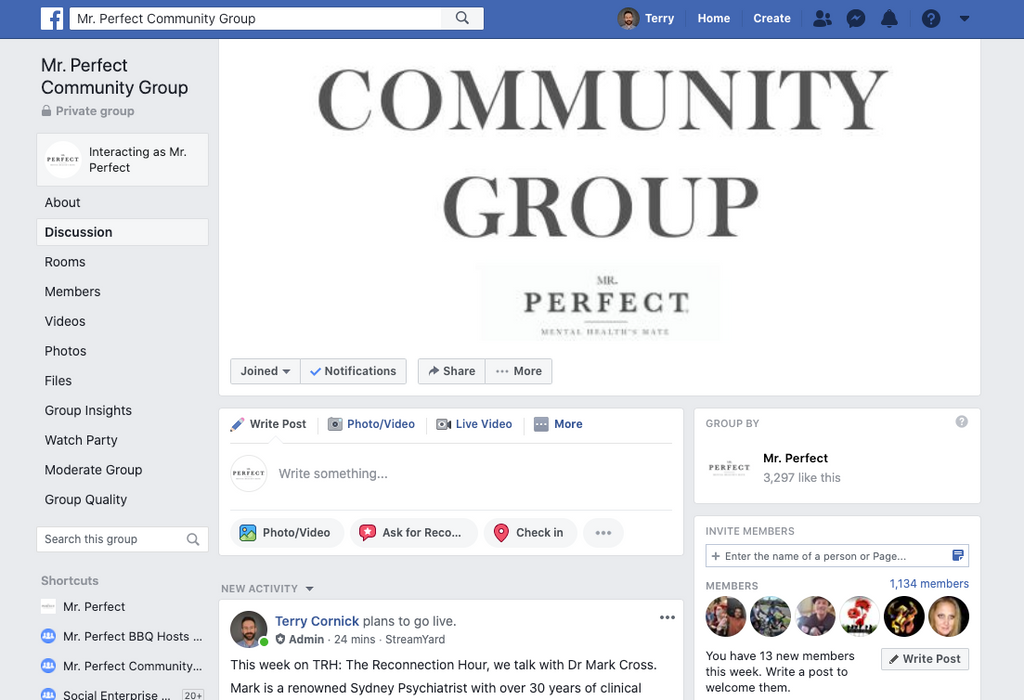 Mr. Perfect Facebook Community Group FAQs